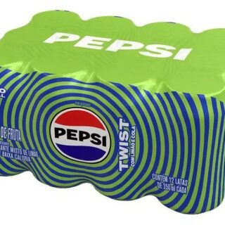 Pack de Refrigerante Pepsi Twist, Lata, 350ml 12 Unidades