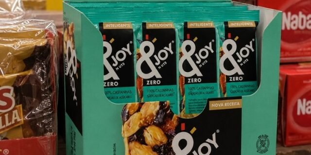 Enjoy Barra Zero Açúcar Banana e Nozes 25g – Caixa com 12 Barras (300g)