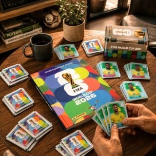 Box Álbum Capa Dura + 140 Figurinha + Lata Oficial Copa 2026