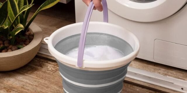 Powermaid Balde Retrátil de Silicone Multiuso – com Alça Dobrável – 10 Litros