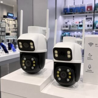 Kit 2 Câmera Wifi Externa A28 App Icsee Dupla Visão 3mp