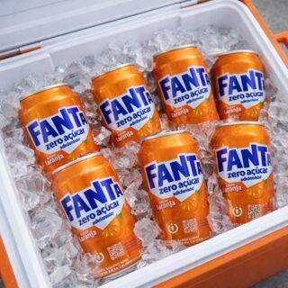 Pack de Fanta Laranja Zero lata 350ml 6 unidades