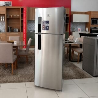 Geladeira Electrolux Frost Free 380L AutoSense Inverter Duplex Inox Look (IF41S)