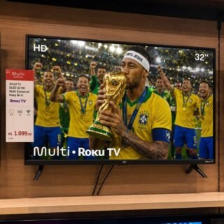 Smart Tv Dled 32 Hd Multi Essencial Roku 3hdmi 2usb Wi-fi