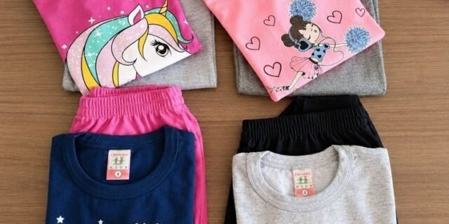 Kit 8 Peças Moletom Menina Infantil Inverno