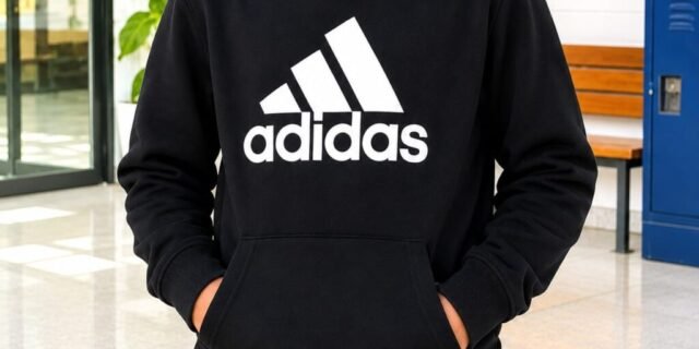 Moletom Capuz Algodão Big Logo Essentials adidas