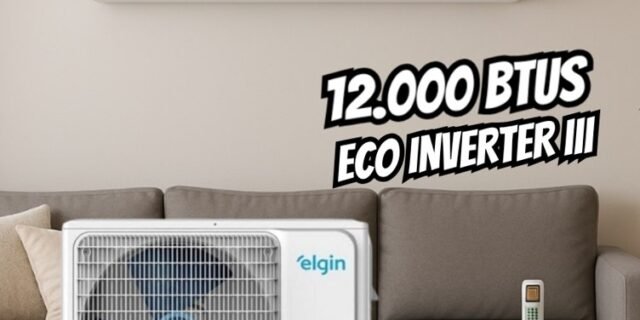 Ar Condicionado Inverter Elgin High Wall Eco Iii Wifi 12.000 Btus Frio 220v