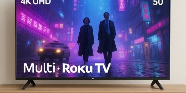 Smart TV 50″ Roku Multi 4K Compatível com Alexa e Google Home
