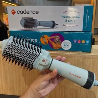 Escova Secadora Cadence 4 em 1 – ESC 710, Cinza/Preto Bivolt