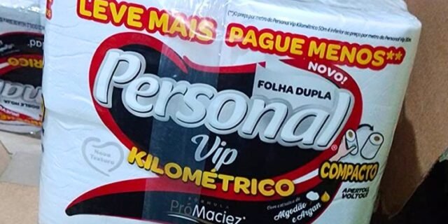 Personal Papel Higiênico Kilométrico Folha Dupla, Com 20 Rolos 50M