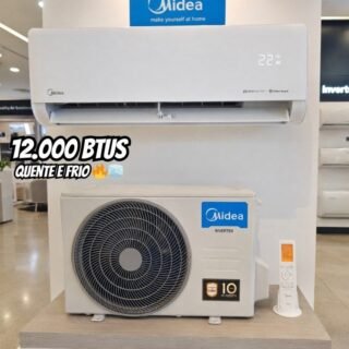 Ar Condicionado 12000 Btus Split Hi Wall Inverter Midea Quente e Frio Ai Ecomaster 220v