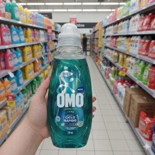 Lava Roupas Líquido Ciclo Rápido OMO Ação Total 750 ml