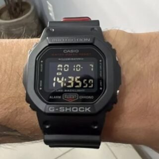 Relógio Casio G-shock Masculino Digital Dw-5600uhr-1dr