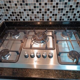 Fischer Cooktop Gás 5 Bocas Tc Infinity Mesa Inox Bivolt 23678-54121