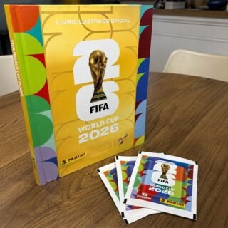 Kit C/ 1 Álbum Copa Do Mundo 2026 Capa Ouro + 36 Envelopes (252 figurinhas) FIFA Word Cup 2026