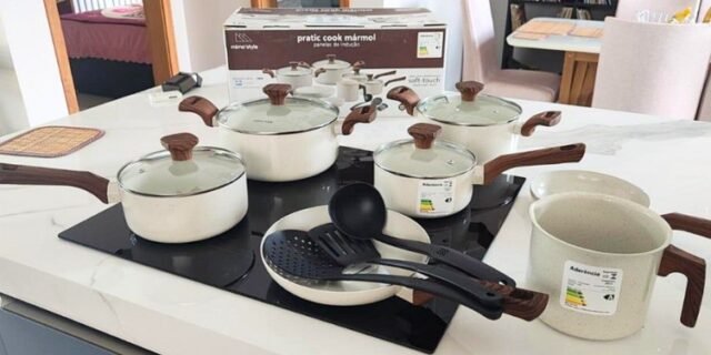 Jogo De Panelas Com 10 Peças Mimo Style Pratic Cook Mármol