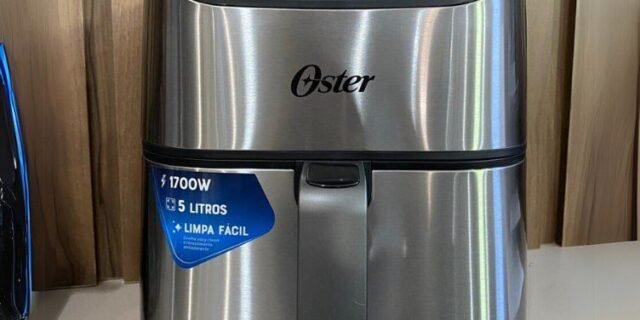Fritadeira Digital Inox Oster 5l Com Painel Touch Cor Prateado