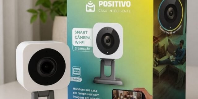 Câmera de Segurança Wi-Fi Positivo Smart Full HD