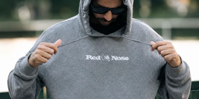 Moletom Masc. Neoprene Canguru Bordado Red Nose