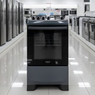 Fogão 4 Bocas Dako Supreme Mesa de Inox A Gás Titanium Bivolt