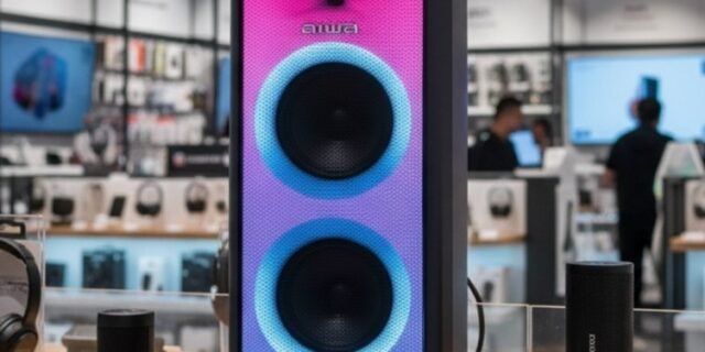 Caixa De Som Partybox Aiwa Pb-06 Bluetooth 20h Rgb Usb Tws