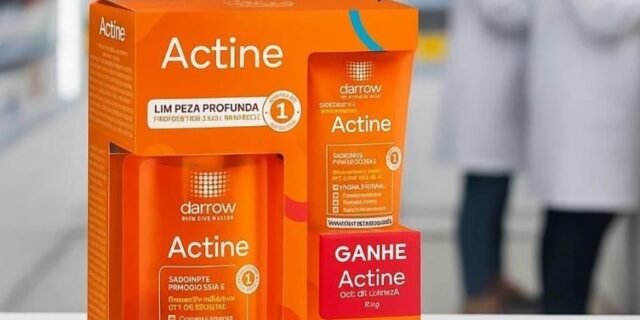 Kit Gel De Limpeza Facial Actine Pele Acneica 140g + 40g