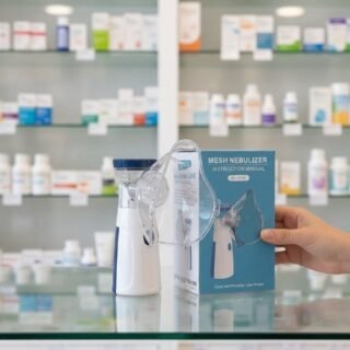 Nebulizador Ultrassônico Bahrein Portátil Silencioso Com USB e Pilha