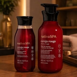 Combo Nativa Spa Cereja Rouge: Loção Corporal 400ml + Sabon