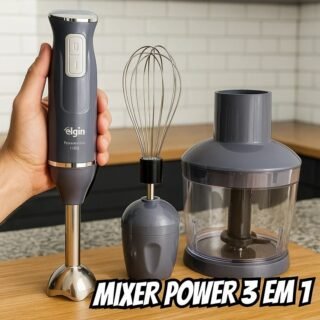 Mixer Power Inox 3 Em 1 600w Elgin Lunar 220v – Mixer, Triturador E Batedor