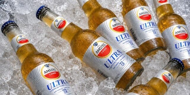 Amstel Ultra Cerveja Puro Malte, Pack de 6 Long Neck 275ml