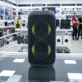 JBL, Caixa de Som, PartyBox Club 120, Bluetooth, Show de Luzes, À Prova de Respingos, Som JBL Pro Sound, 160W RMS – Preta