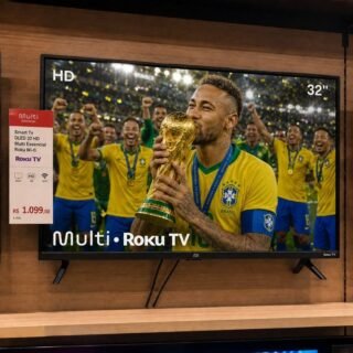 Smart TV DLED 32 HD Multi Essencial Roku 3HDMI 2USB Wi-Fi