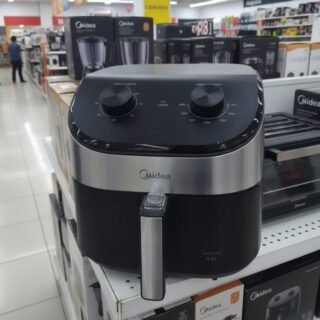 Fritadeira Air Fryer 5,5l Widemax Com Interior De Alumínio 1900w Midea
