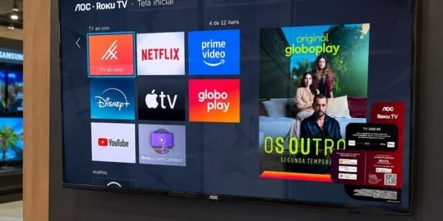 Smart TV 50″ Aoc Roku 4K Série 6125-50U6125/78G