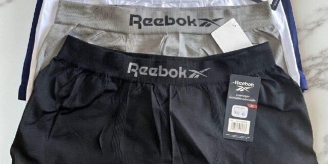 Kit 10 Cuecas Boxer Reebok Sem Costura Microfibra