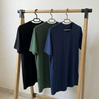 Kit 3 Camisetas Masculina Tech Modal Premium Básica Conforto