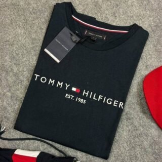Camiseta Tommy Hilfiger Masculina Logo Tee Preta – Original