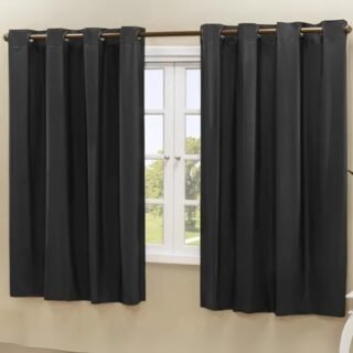 Cortina Blackout De Pvc 2,20m X 1,30m Preto Corta Luz