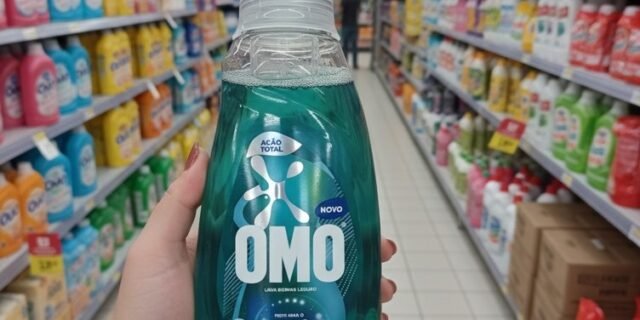 Lava Roupas Líquido Ciclo Rápido OMO Ação Total 750 ml