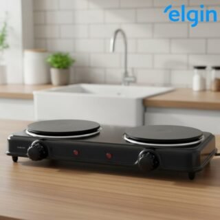 Fogão Elétrico Portátil Cooktop Elgin Double Cook 2 Bocas – 110v