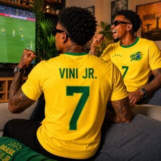 Camiseta Vini Jr. Brasil Dry Fit