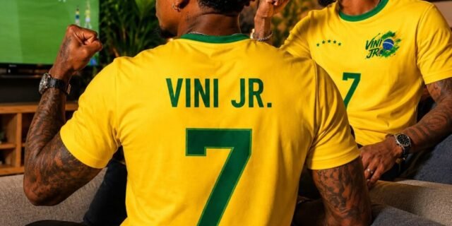 Camiseta Vini Jr. Brasil Dry Fit