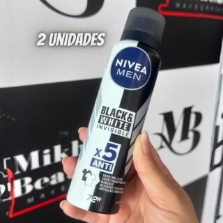 Kit Nivea Desodorante Aerosol Men Black&white Invisible – 2 Unidades