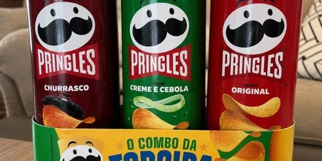 Salgadinho Batata Frita Pringles Tripack Especial Festa Do Futebol