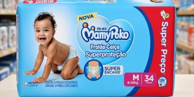 MamyPoko Fralda-Calça Superproteção M 34 Unidades