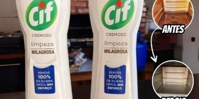 Cif Cremoso Limpeza Milagrosa Remove 100% Da Sujeira 450 Ml