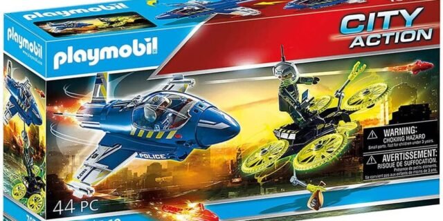 SUNNY, Playmobil, Jato da Polícia com Drone, City Action