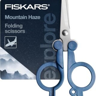 Fiskars Tesoura dobrável de designer – Explore 2023 – Mountain Haze