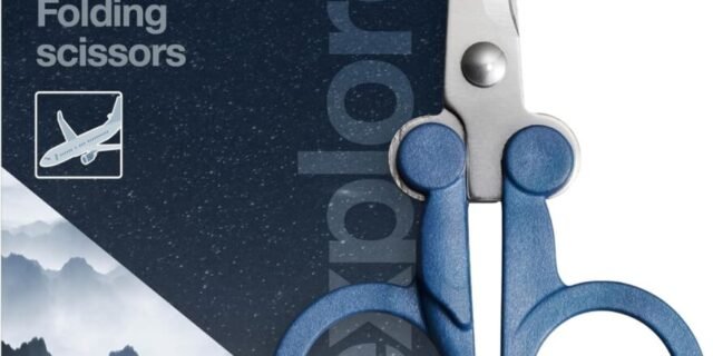 Fiskars Tesoura dobrável de designer – Explore 2023 – Mountain Haze