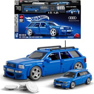 Veículo Mattel Brick Shop Speed Audi Avant RS2 1994 | Modelo Exclusivo de Montar, Com Aprox. 13 cm, Recomendado para Crianças a Partir dos 8 Anos
